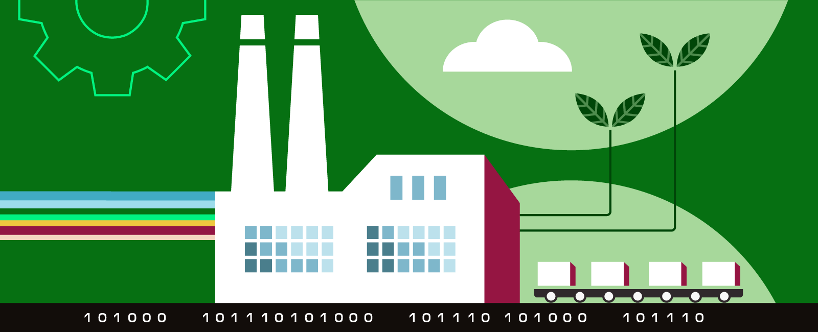 Illustration with factory