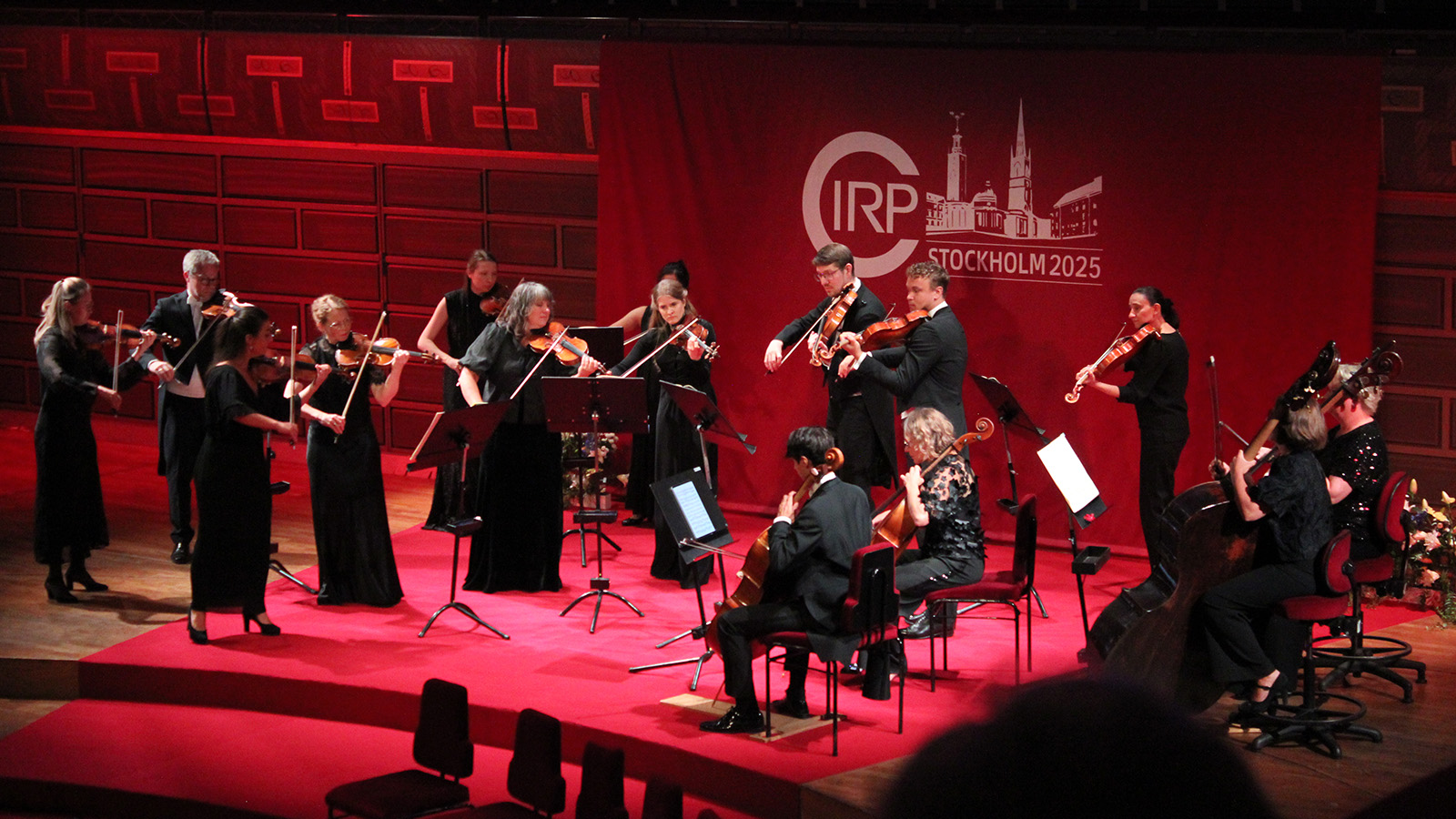 Orchestra on stage